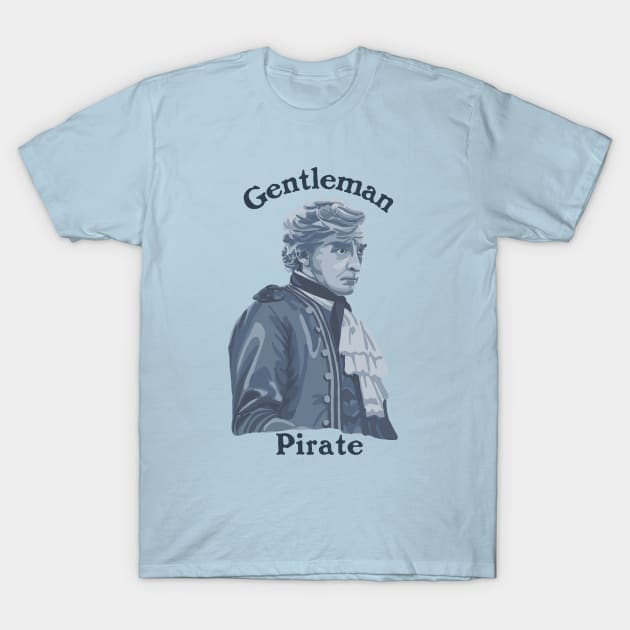 Stede Bonnet - Gentleman Pirate T-Shirt by Slightly Unhinged